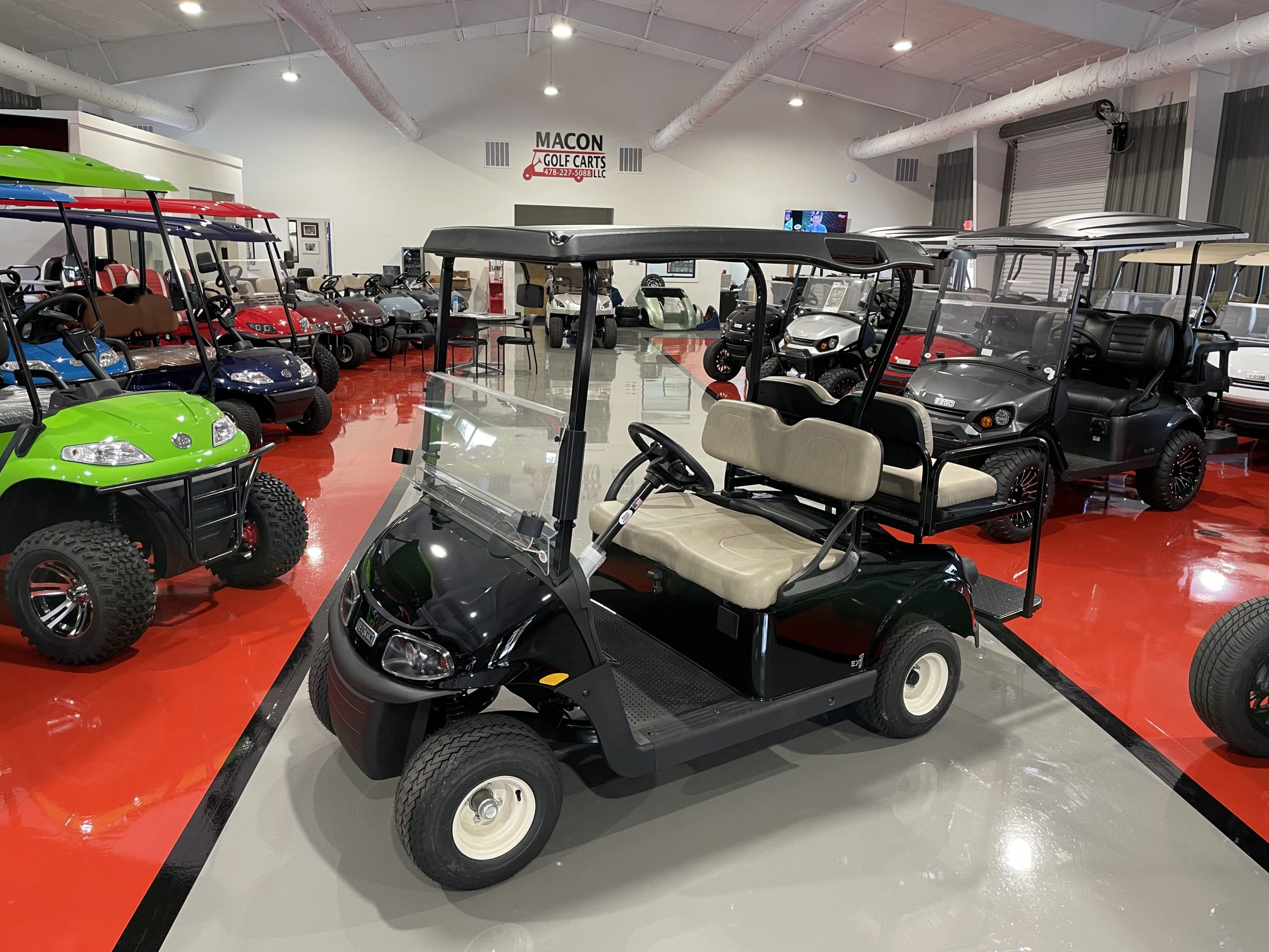 2023 EZGO Freedom RXV EX1 Gas 4Passenger Black Macon Golf Carts