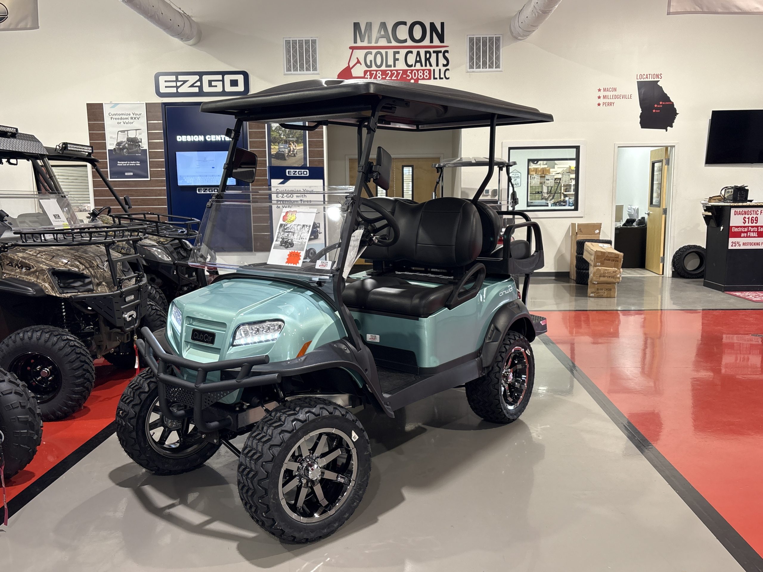 2026 Club Car Onward EFi Gas Lifted 4-Passenger - Metallic Sea